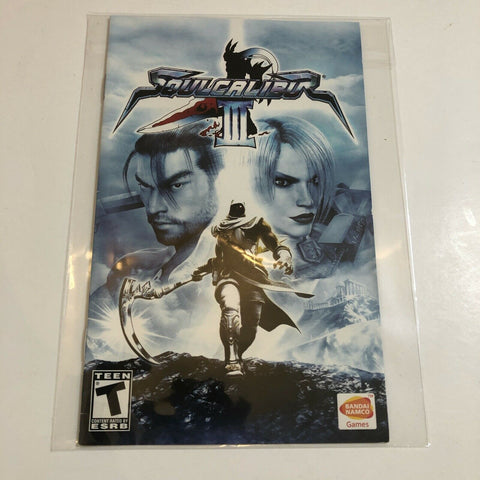 Soul Calibur III PlayStation 2/PS2 Game, Manual Only, No Game