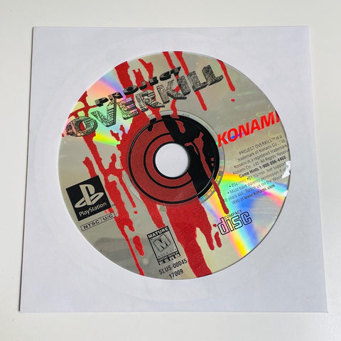PS1 Sony Playstation 1 - Project Overkill - Disc