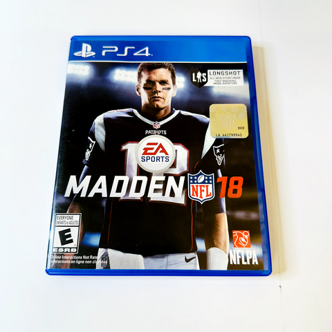 Madden NFL 18 (Sony PlayStation 4, 2017) CIB, Complete, VG