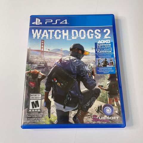 Watch Dogs 2 (Ubisoft, Sony PS4, 2016) CIB, Complete, VG