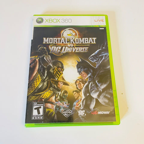 Mortal Kombat vs. DC Universe (Xbox 360) CIB, Complete, Disc Surface Is As New
