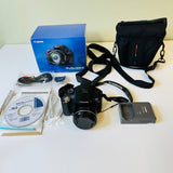 Canon PowerShot SX30 IS 14.1MP Bridge Digital Camera, Black, Excellent, Box, Bag