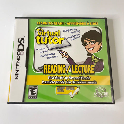 My Virtual Tutor Reading Adventure: First to Second Grade Nintendo DS, Brand New