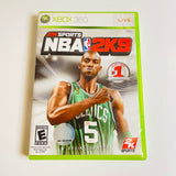 NBA 2K9 (Microsoft Xbox 360, 2008) CIB, Complete, VG, Disc is Mint!