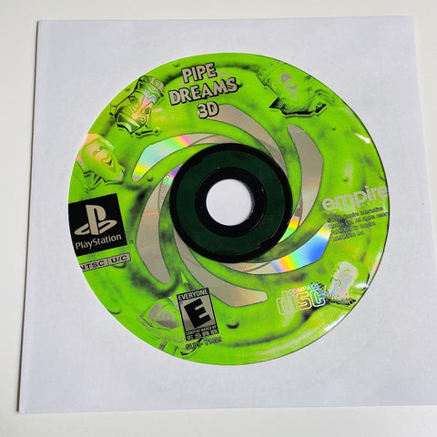 Pipe Dreams 3D (Sony PlayStation 1, 2001 PS1) Disc