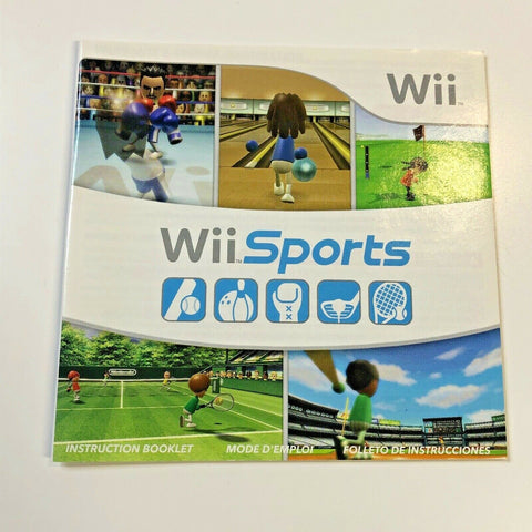 Wii Sports Nintendo Wii Instruction Manual Only, No Game!