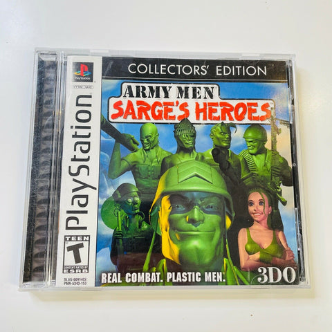 Army Men: Sarge's Heroes Sony PlayStation 1 PS1 Collector's Edition CIB, VG