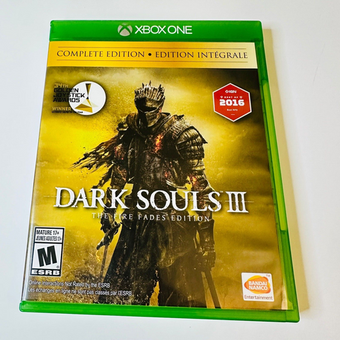 Dark Souls III 3 Fire Fades Complete Edition (Microsoft Xbox One) VG, Rare!