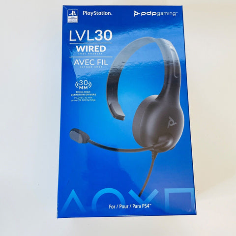 PDP Gaming LVL30 Wired Chat Headset - PlayStation 4,