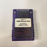 Memory Card for GameCube Hip Gear 64Mb, 1019 Blocks Translucent Purple