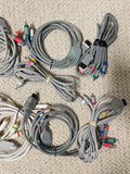 Lot of 11 For Nintendo Wii Video AV Component Cables