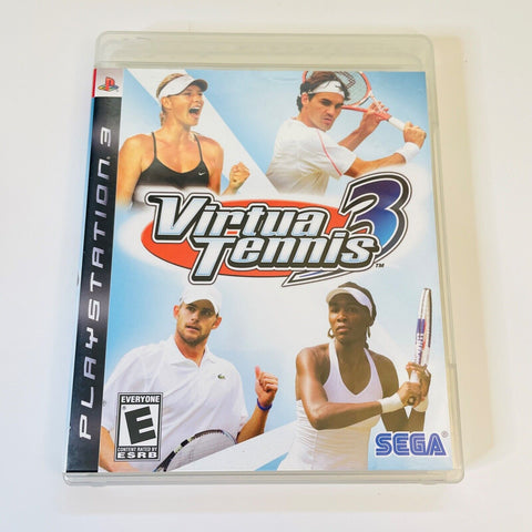 Virtua Tennis 3 PS3 (Sony PlayStation 3, 2007) CIB, Complete, VG
