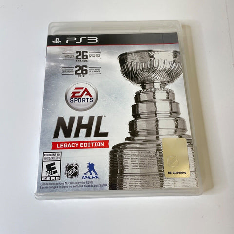 NHL Legacy Edition Sony PlayStation 3 PS3, CIB, Complete, VG