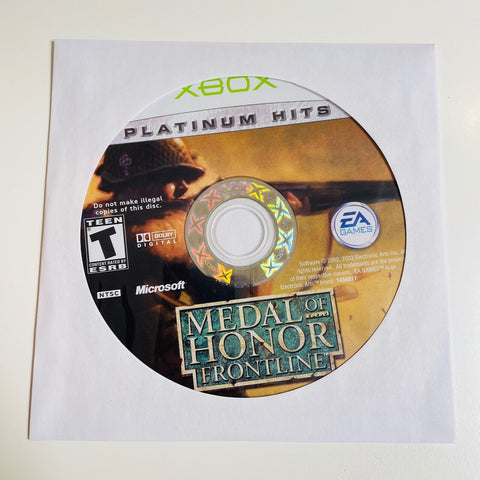 Medal of Honor: Frontline (Microsoft Xbox) Platinum Hits, Disc Surface Is As New