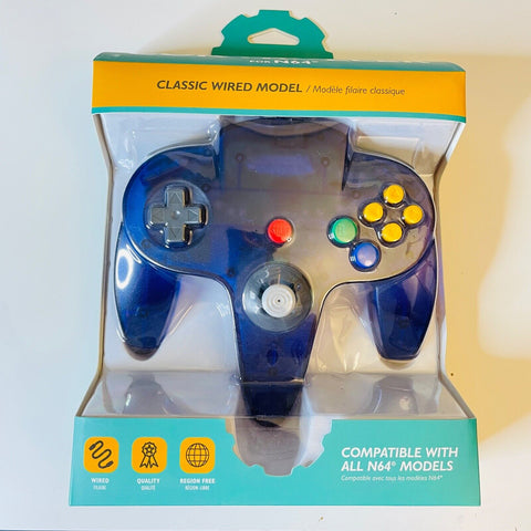FOR Nintendo 64 N64 Replacement Wired Controller Gamepad Tomee - Blue