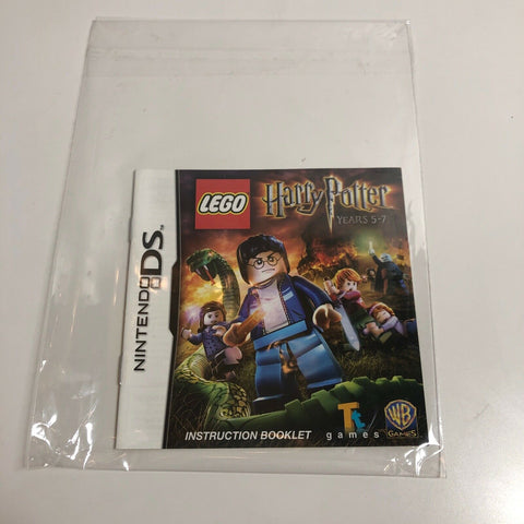LEGO Harry Potter: Years 5-7 (Nintendo DS, 2011) Manual Only, No Game!