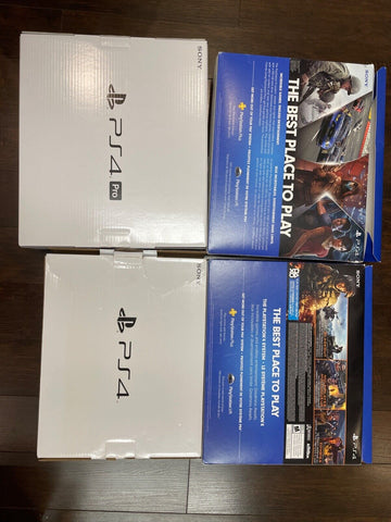 4 x Ps4 Boxes EMPTY BOX ONLY! Please Read!