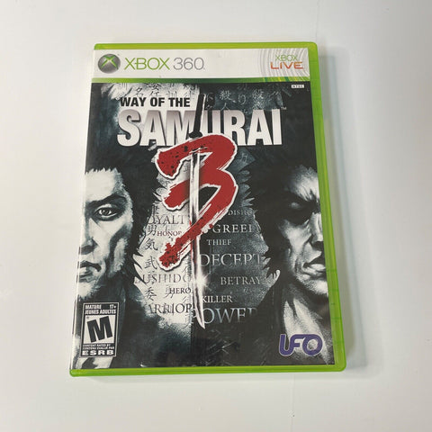 Way of the Samurai 3 (Microsoft Xbox 360) CIB, Complete, Disc Surface Is As New!
