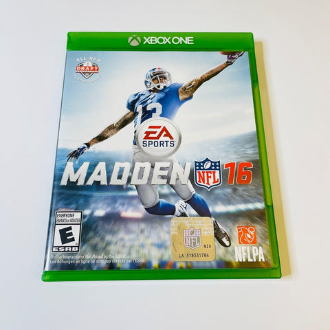Madden NFL 16 (Microsoft Xbox One, 2015) CIB, Complete, VG