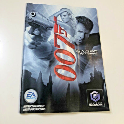 James Bond 007 Everything or Nothing Nintendo GameCube Manual Only! No Game!