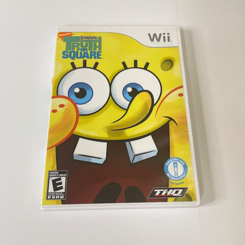 SpongeBob's Truth or Square (Nintendo Wii) CIB, Complete, Disc Surface Is As New