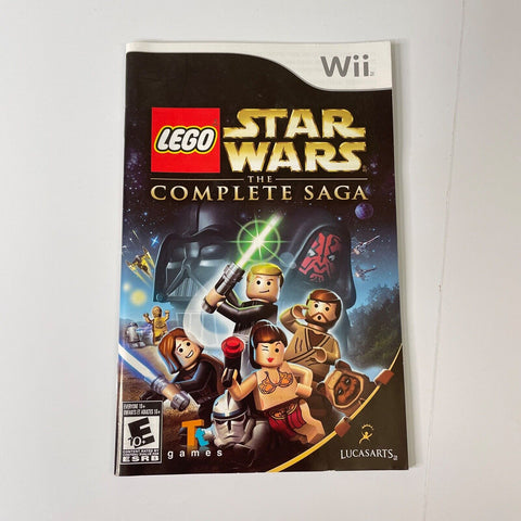 LEGO Star Wars : the Complete Saga - Wii,  Manual Only, No Game!