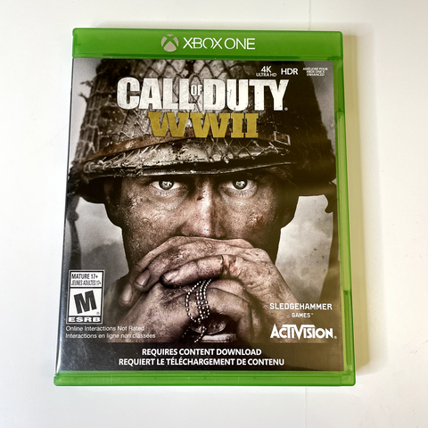 Call of Duty: WWII (Microsoft Xbox One, 2017) CIB, Complete, VG