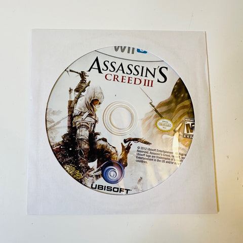 Assassin's Creed III 3 - (Nintendo Wii U) Disc