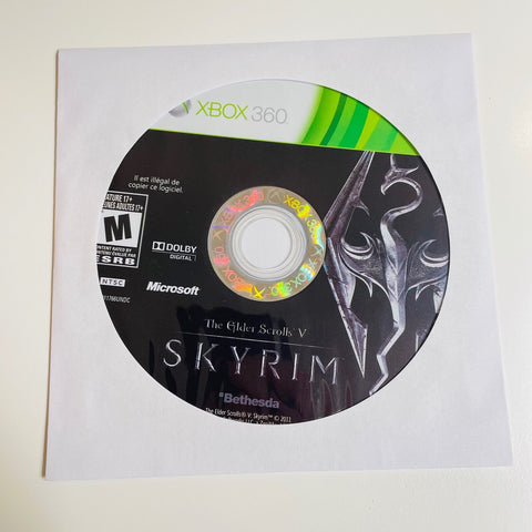 The Elder Scrolls V: Skyrim (Xbox 360, 2011) Disc Surface Is As New!