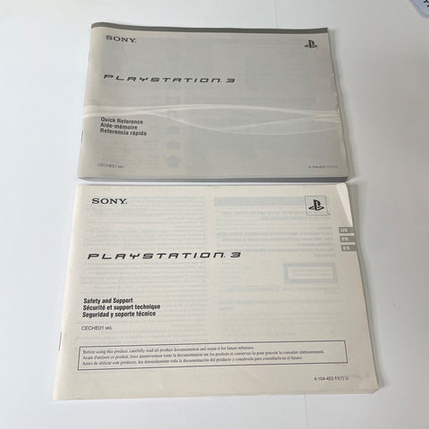 Playstation 3 Ps3 Safety And Support Quick reference Instruction Manual