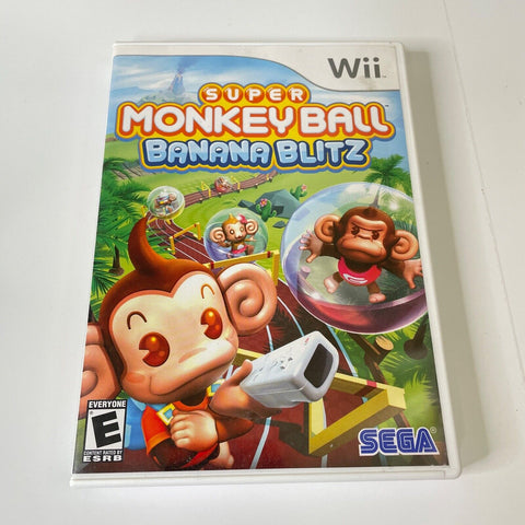Super Monkey Ball: Banana Blitz (Nintendo Wii) CIB, Complete, Disc is Mint!