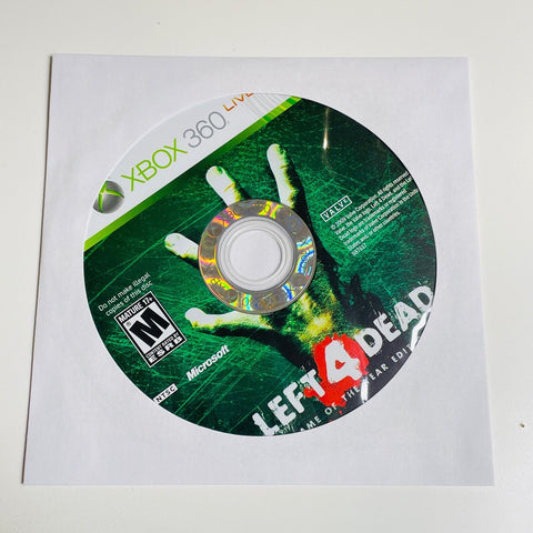 Left 4 Dead Game of the Year Edition (Microsoft Xbox 360, 2009) Disc