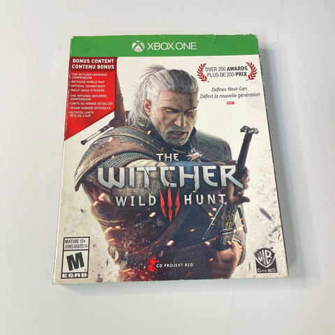 Witcher 3: Wild Hunt xbox one (Microsoft Xbox One, 2015) CIB, Complete, VG